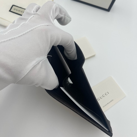 Gucci GG Canvas Brown/Beige Leather Bifold Wallet 260987 - Picture 7 of 7